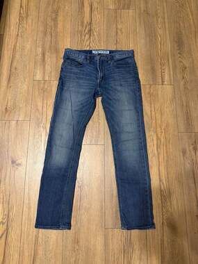 Express Jeans Rocco Slim Fit Skinny Leg Dark Wash Denim 30x30